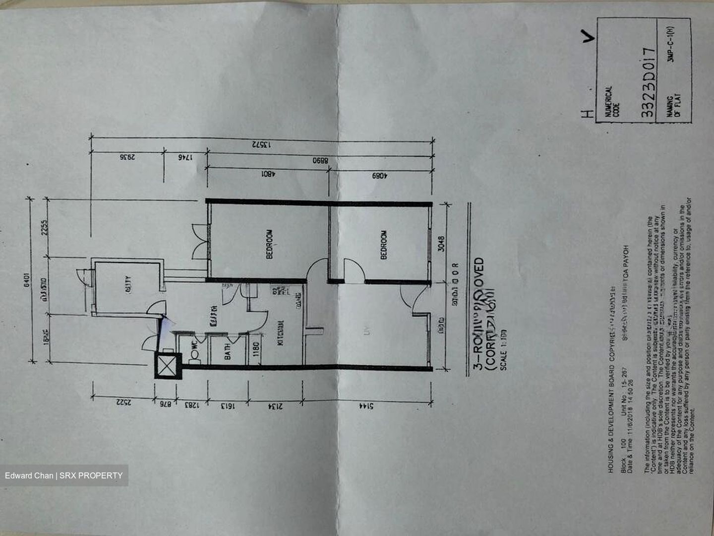 Blk 100 Toa Payoh Palm Spring (Toa Payoh), HDB 3 Rooms #497593251